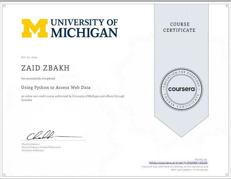 Using python to access web data